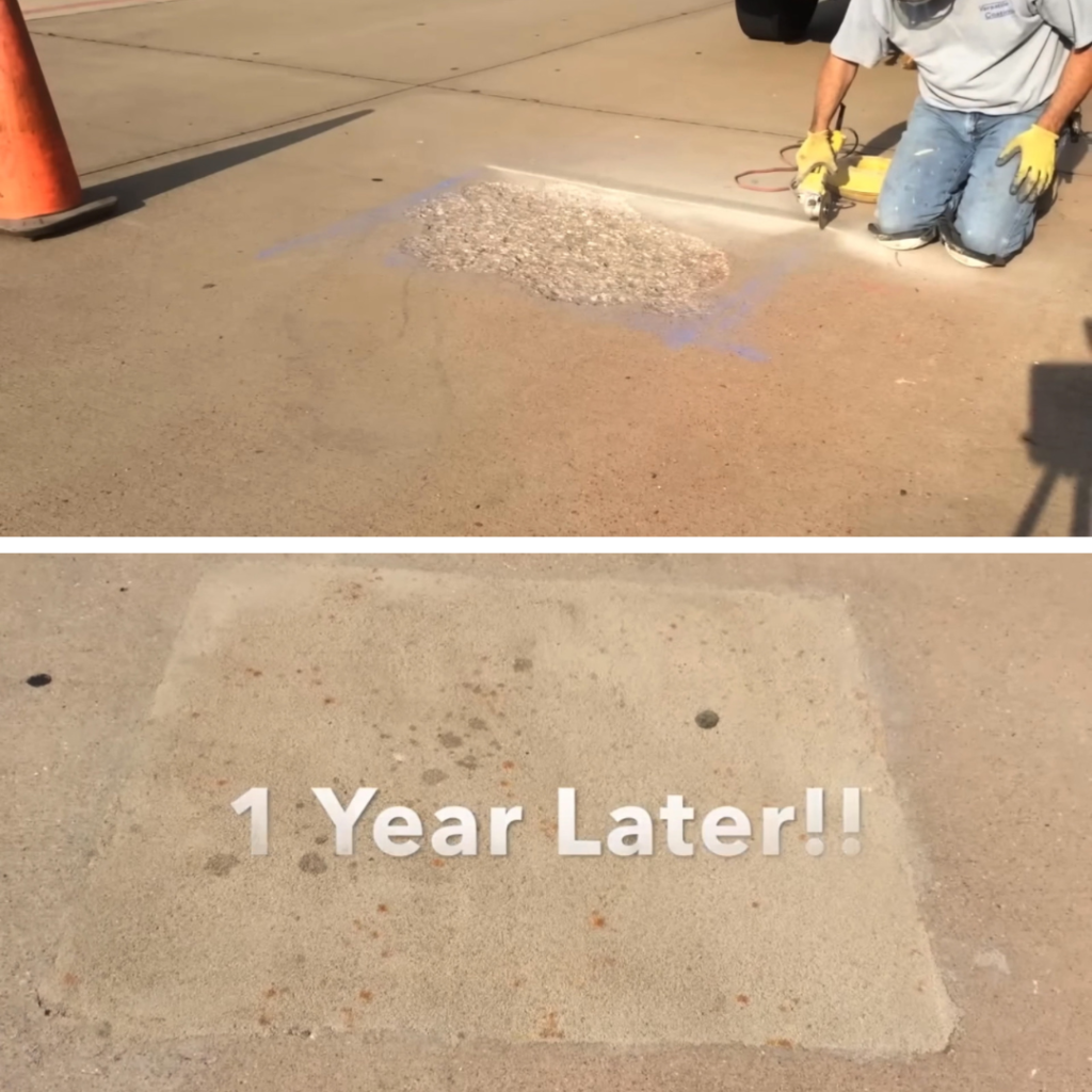 Repairing spalling concrete