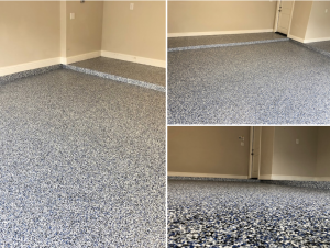 Garage floor full flake epoxy customer review